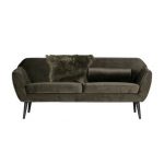 Rocco Sofa 187 Cm Fluweel Warm Groen