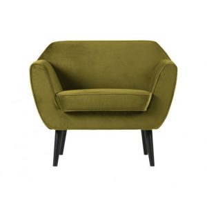 Rocco Fauteuil Fluweel Olive