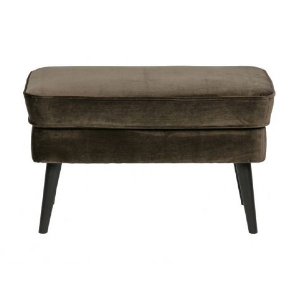 Rocco Hocker Fluweel Warm Groen