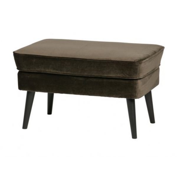 Rocco Hocker Fluweel Warm Groen