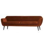 Rocco Xl Sofa 230 Cm Fluweel Roest