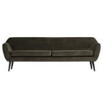 Rocco Xl Sofa 230 Cm Fluweel Warm Groen