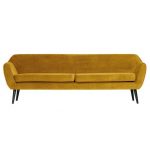 Rocco Xl Sofa 230 Cm Fluweel Oker