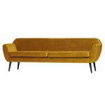 Rocco Xl Sofa 230 Cm Fluweel Oker