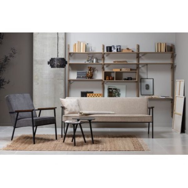 Elizabeth Sofa Structure Velvet Naturel