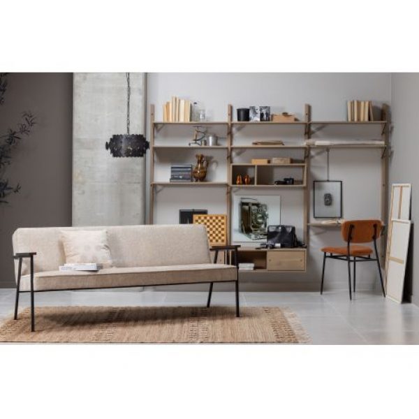 Elizabeth Sofa Structure Velvet Naturel