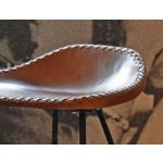 Barstoel in Bruin vintage leder