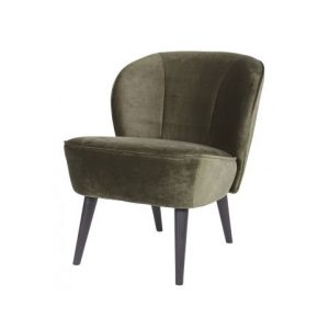 Sara Fauteuil Fluweel Warm Groen