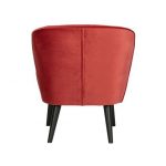 Sara Fauteuil Fluweel Raspberry