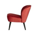 Sara Fauteuil Fluweel Raspberry