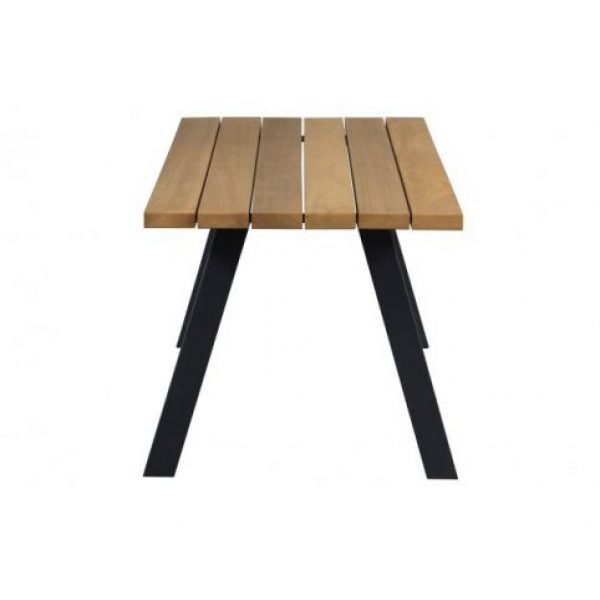 Tablo Outdoor Eettafel Naturel Met A-poot Metaal [fsc]