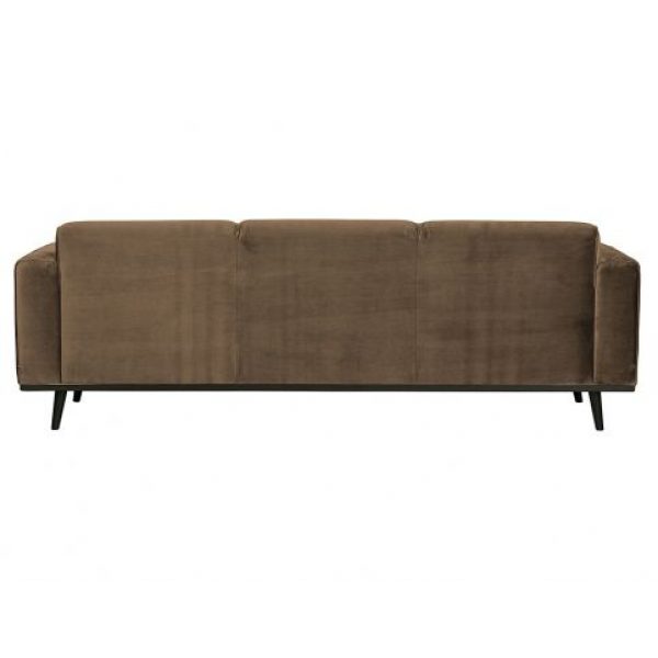 Statement 3-zits Bank 230 Cm Fluweel Taupe