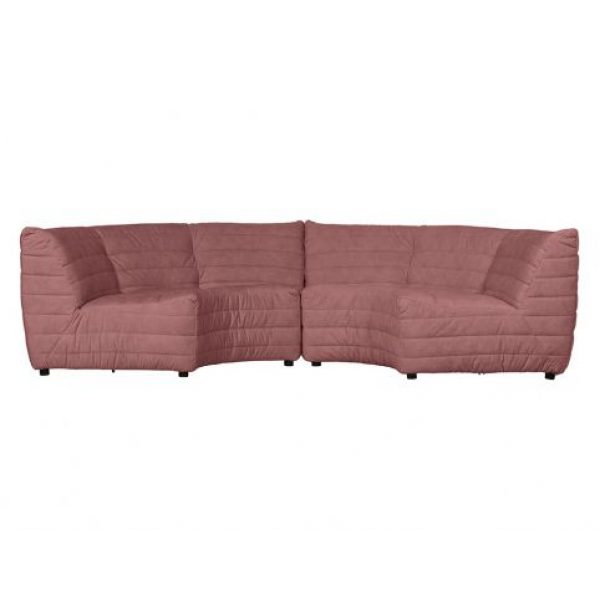 Bag Hoekelement Fluweel Roze