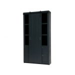 Slide Kast Barn Bezaagd Mat Zwart [fsc]