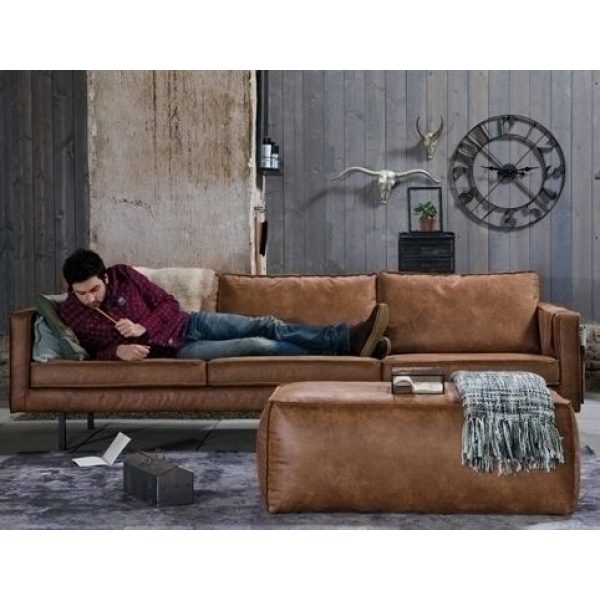 Rodeo Poef 43x120x60 Cognac