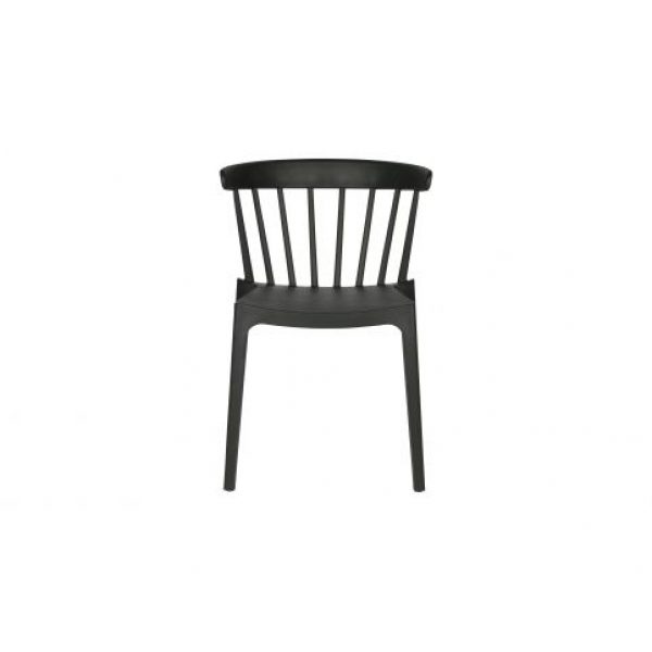 Bliss Spijlenstoel Kunststof Zwart