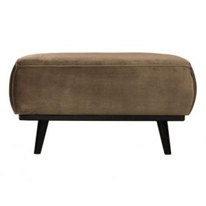 Statement Hocker Fluweel Taupe