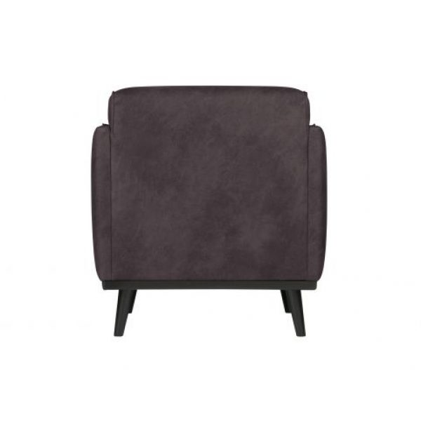 Statement Fauteuil Met Arm Lederlook Grijs