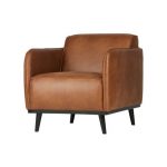 Statement Fauteuil Met Arm Lederlook Cognac