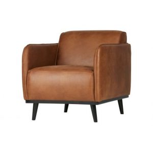 Statement Fauteuil Met Arm Lederlook Cognac