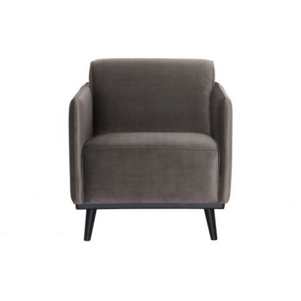 Statement Fauteuil Met Arm Fluweel Taupe