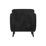 Statement Fauteuil Met Arm Suedine Zwart