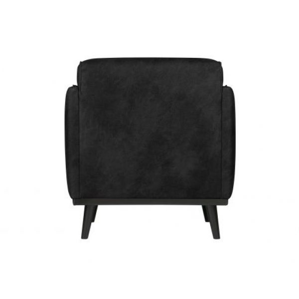 Statement Fauteuil Met Arm Suedine Zwart