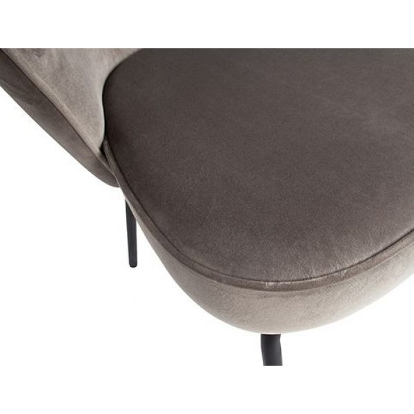 Admit Eetkamerstoel Fluweel Khaki