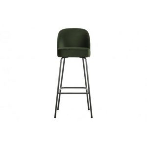 Vogue Barstoel 80cm Fluweel Onyx