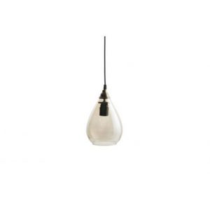 Simple Hanglamp Glas Large Antique Brass