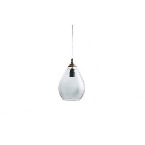 Simple Hanglamp Glas Large Grijs