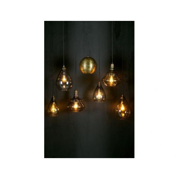 Pure Vintage Hanglamp Glas Antique Brass