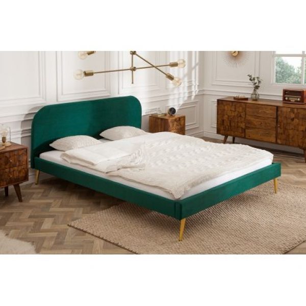 Bed Famous 140x200 cm Velvet Groen