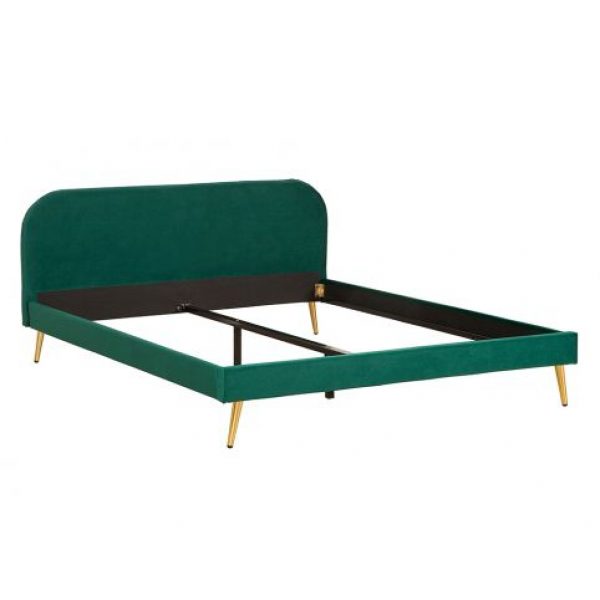 Bed Famous 140x200 cm Velvet Groen