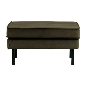 Rodeo Hocker Op Poten Velvet Dark Green Hunter