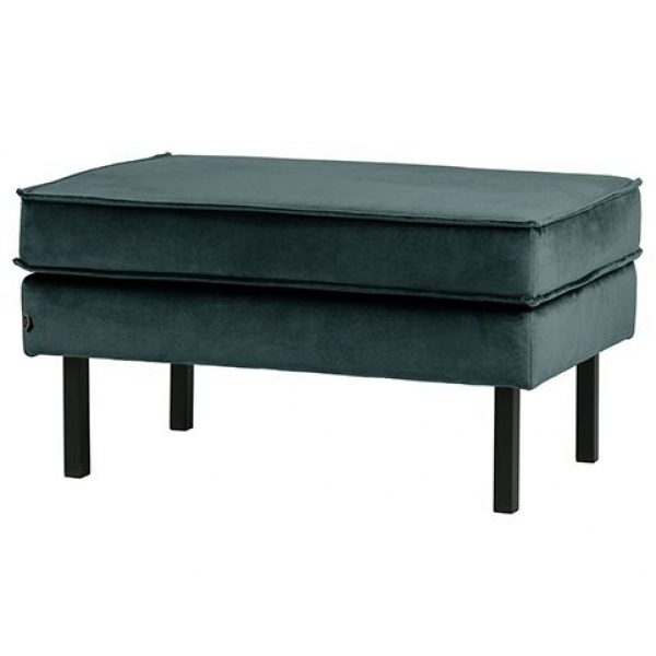 Rodeo Hocker Op Poten Velvet Teal