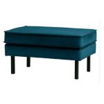 Rodeo Hocker Op Poten Velvet Blue