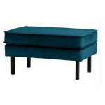 Rodeo Hocker Op Poten Velvet Blue