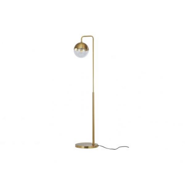 Globular Staande Lamp Metaal Antique Brass