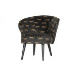 Bo Fauteuil Fluweel Panter Print