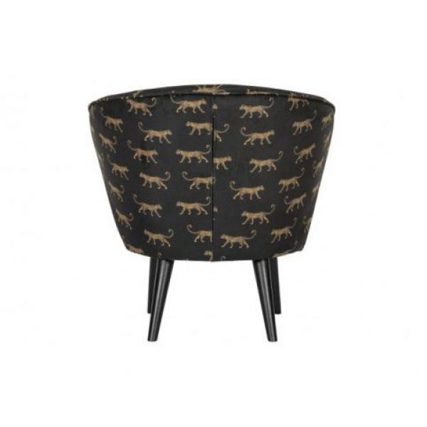 Bo Fauteuil Fluweel Panter Print