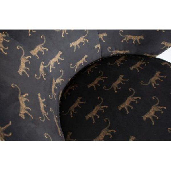 Bo Fauteuil Fluweel Panter Print