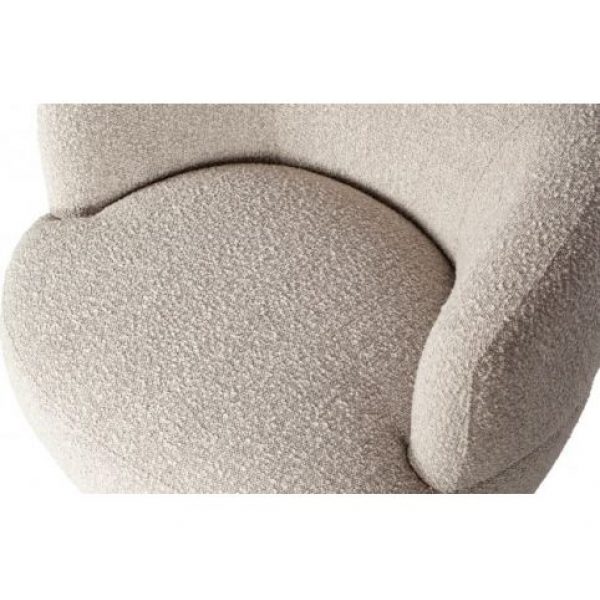 Woolly Draaifauteuil BouclÉ Naturel Gemeleerd