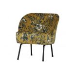 Vogue Fauteuil Fluweel Poppy Mosterd
