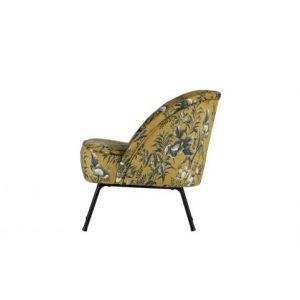 Vogue Fauteuil Fluweel Poppy Mosterd