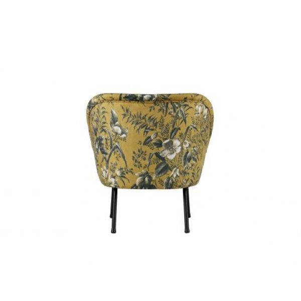 Vogue Fauteuil Fluweel Poppy Mosterd
