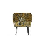 Vogue Fauteuil Fluweel Poppy Mosterd