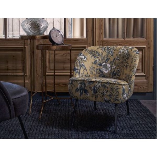 Vogue Fauteuil Fluweel Poppy Mosterd