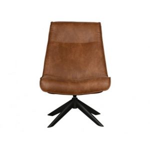 Skyler Draaifauteuil Kunstleer Cognac