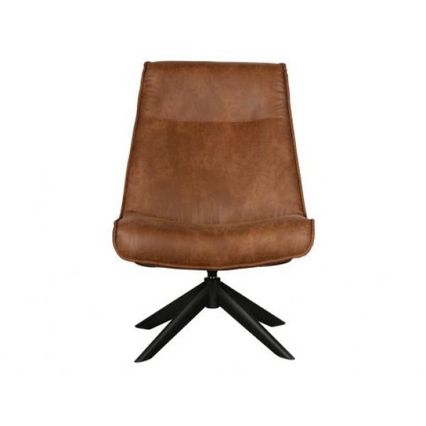 Skyler Draaifauteuil Kunstleer Cognac